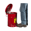6 Gallon Oily Waste Safety Can, Foot Operated Cover