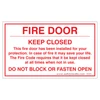 Fire Door Sticker