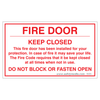Fire Door Sticker