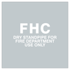 Dry Standpipe Reversed French Sticker 20 x 20"