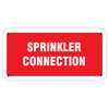 Sprinkler Connection Sign