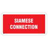 Siamese Connection Aluminum Sign