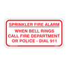 Sprinkler Fire Alarm Sign