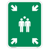 Muster Point Green Aluminum Sign
