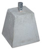 Heavy concrete base 100 lbs for sign post installation