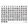 0.5" Black Number Vinyl Stickers, 1-99/Pkg