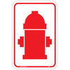 Fire Hydrant Relective Symbol Sign