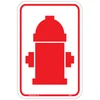 Fire Hydrant Relective Symbol Alum Sign
