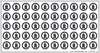 Whmis Hazard Symbol: DANGERously Reactive 0.75" Stickers, 50 On 8.5X4.5" Page