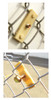 Chain link fence bracket with bolt for sign mounting