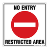 No Extry Restricted Area Sticker