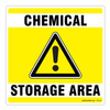 Chemical Storage Area Sticker, 11 x 11"