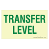 Photoluminescent Transfer Level Sign