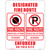 Designated Fire Route Sign, FR9