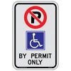 Reflective Accessible No Parking Sign