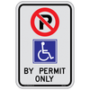 Reflective Accessible No Parking Sign by Safety Media