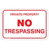 Private Property No Trespassing Sign