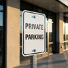 Private Parking Aluminum Sign