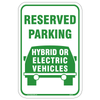 Hybrid or Electric Parking Aluminum Sign