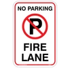Fire Lane No Parking Aluminum Sign