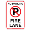 Fire Lane No Parking Aluminum Sign