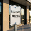 Reserved Parking Aluminum Sign