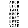 Letter Stencil Set laid out