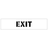 Exit Stencil marks a narrow one-way driveway ensuring clear exit routes.
