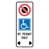 RB-95 Disabled Stopping Exemption Sign showing exemption for disabled permit vehicles from stopping prohibitions.