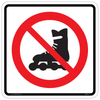 Regulatory No In-Line Skating Sign RC-10