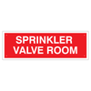 Sprinkler Valve Room Sign