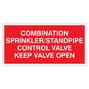 Sprinkler/Standpipe Control Valve Tag