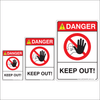 Keep Out Danger Sign