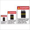 Compressed Gas Danger Sign
