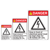 Area Front Of Electrical Panel Must Be Clear For 36 inches (91 cm) Danger Sign