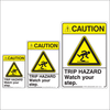 Trip Hazard Caution Sign