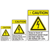 Electrical Panel Caution Sign Keep Clear for 36 inches (91 cm)