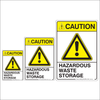 Haz Waste Caution Sign