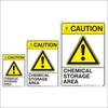 Chemical Storage Caution Sign