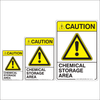 Chemical Storage Caution Sign