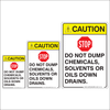 Do Not Dump Caution Sign