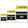 Construction Area Caution Sign