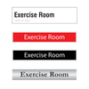 Exercise Room Door Sign Series