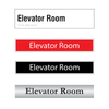 Elevator Room Door Signs