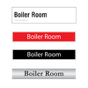 Boiler Room Door Signs