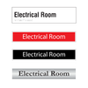 Electrical Room Door Sign Series