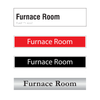 Furnace Room Door Sign Series