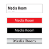 Media Room Door Signs