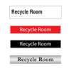 Recycle Room Door Signs Recycle Room Door Signs