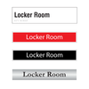 Locker Room Door Signs